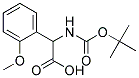 (2S)-[(tert-butoxycarbonyl)amino](2-methoxyphenyl)ethanoic acid 结构式