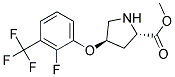 methyl (2S,4R)-4-[2-fluoro-3-(trifluoromethyl)phenoxy]pyrrolidine-2-carboxylate 结构式