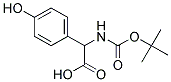 (2R)-[(tert-butoxycarbonyl)amino](4-hydroxyphenyl)ethanoic acid 结构式