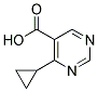 4-环丙基嘧啶-5-羧酸 结构式