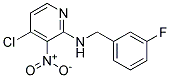 (4-Chloro-3-nitro-pyridin-2-yl)-(3-fluoro-benzyl)-amine 结构式