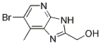 (6-bromo-7-methyl-3H-imidazo[4,5-b]pyridin-2-yl)methanol 结构式