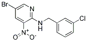 (5-Bromo-3-nitro-pyridin-2-yl)-(3-chloro-benzyl)-amine 结构式