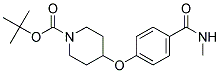 4-(4-Methylcarbamoyl-phenoxy)-piperidine-1-carboxylic acid tert-butyl ester 结构式