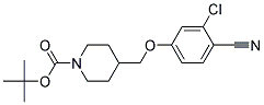 4-(3-Chloro-4-cyano-phenoxymethyl)-piperidine-1-carboxylic acid tert-butyl ester 结构式