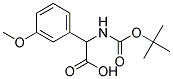 [(tert-butoxycarbonyl)amino](3-methoxyphenyl)acetic acid 结构式