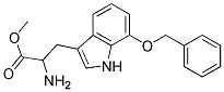 methyl 2-amino-3-[7-(benzyloxy)-1H-indol-3-yl]propanoate 结构式
