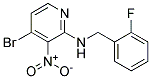 (4-Bromo-3-nitro-pyridin-2-yl)-(2-fluoro-benzyl)-amine 结构式