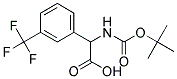 (2R)-[(tert-butoxycarbonyl)amino][3-(trifluoromethyl)phenyl]ethanoic acid 结构式