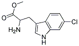 methyl 2-amino-3-(6-chloro-1H-indol-3-yl)propanoate 结构式