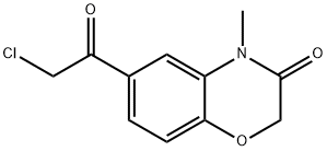 6-(Chloroacetyl)-4-methyl-2H-1,4-benzoxazin-3(4H)-one 结构式