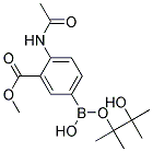 4-ACETAMIDO-3-METHOXYCARBONYLPHENYLBORONIC ACID PINACOL ESTER 结构式