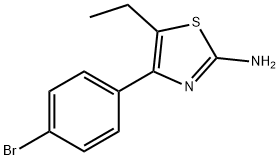 4-(4-BROMOPHENYL)-5-ETHYL-1,3-THIAZOL-2-AMINE 结构式