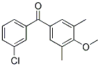 3-CHLORO-3',5'-DIMETHLY-4'-METHOXYBENZOPHENONE 结构式