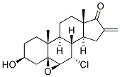 7ALPHA-CHLORO-5,6BETA-EPOXY-15BETA,16BETA-METHYLENE-3BETA-HYDROXY-5BETA-ANDROSTAN-17-ONE 结构式