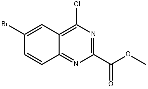 6-溴-4-氯喹唑啉-2-羧酸甲酯 结构式