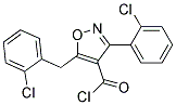 3-Bis(o-Chlorophenyl)-5-Methyl-4-Isoxazolecarbonyl Chloride 结构式