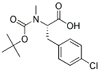 N-tert-Butoxycarbonyl-N-methyl-L-3-(4-chlorophenyl)alanine 结构式