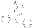 Dibenzyl dithiocarbonic acid,  zinc salt 结构式