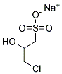 3-Chloro-2-hydroxypropanesulfonate, sodium salt 结构式