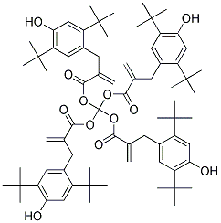 Tetrakis(methylene-[2,5-di-tert-butyl-4-hydroxyhydrocinnamate]) methane 结构式