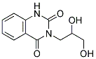 3-(2,3-DIHYDROXYPROPYL)-2,4(1H,3H)-QUINAZOLINEDIONE 结构式