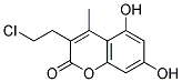 3-(2-CHLOROETHYL)-5,7-DIHYDROXY-4-METHYLCOUMARIN 结构式