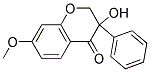 3-Hydroxy-7-methoxy-3-phenyl-4-chromanone 结构式