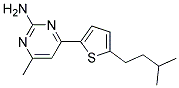 4-(5-ISOPENTYL-2-THIENYL)-6-METHYL-2-PYRIMIDINAMINE 结构式