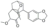 4-(1,3-BENZODIOXOL-5-YL)-7-METHOXY-5-METHYL-2,3,4,5,6,7-HEXAHYDRO-2,5A-METHANO-1-BENZOXEPIN-8-ONE 结构式