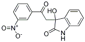 3-HYDROXY-3-(3-NITROPHENACYL)-2-INDOLINONE 结构式