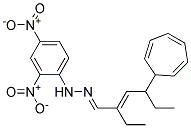 4-(2,4,6-CYCLOHEPTATRIENYL)-2-ETHYL-2-HEXENAL(2,4-DINITROPHENYL)HYDRAZONE 结构式