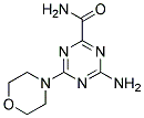 4-AMINO-6-MORPHOLINO-1,3,5-TRIAZINE-2-CARBOXAMIDE 结构式