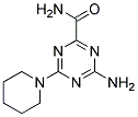 4-AMINO-6-PIPERIDINO-1,3,5-TRIAZINE-2-CARBOXAMIDE 结构式