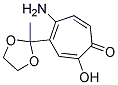 5-Amino-2-hydroxy-4-(2-methyl-1,3-dioxolan-2-yl)-2,4,6-cycloheptatrien-1-one 结构式