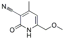 6-METHOXYMETHYL-4-METHYL-2-OXO-1,2-DIHYDRO-3-PYRIDINECARBONITRILE 结构式