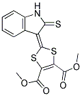 DIMETHYL2-(2-THIOXO-3-INDOLINYLIDENE)-1,3-DITHIOLE-4,5-DICARBOXYLATE 结构式