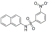 N-(2-NAPHTHYL)-M-NITROBENZENESULFONAMIDE 结构式