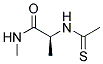 N-THIOACETYL-L-ALANINEMETHYLAMIDE 结构式