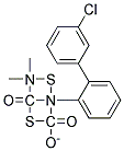 O-(M-CHLOROPHENYL)4,4-DIMETHYL-2-PHENYL-1,3-DITHIOALLOPHANATE 结构式