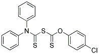 O-(P-CHLOROPHENYL)S-(N,N-DIPHENYLTHIOCARBAMOYL)DITHIOCARBONATE 结构式