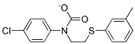 P-CHLOROPHENYL(2-(M-TOLYLTHIO)ETHYL)CARBAMATE 结构式