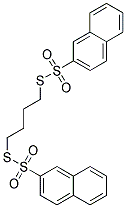 S,S'-TETRAMETHYLENEBIS(2-NAPHTHALENETHIOSULFONATE) 结构式