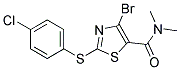 4-Bromo-2-(4-chlorophenylthio)thiazole-5-carboxylicaciddimethylamide 结构式