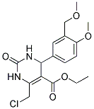 6-Chloromethyl-4-(4-methoxy-3-methoxymethyl-phenyl)-2-oxo-1,2,3,4-tetrahydro-pyrimidine-5-carboxylicacidethylester 结构式