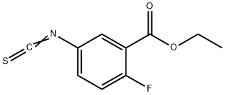 3-Ethoxycarbonyl-4-fluorophenylisothiocyanate 结构式