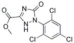 Methyl1-(2,4,6-trichlorophenyl)-2,5-dihydro-5-oxo-1H-1,2,4-triazole-3-carboxylate 结构式
