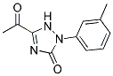 5-Acetyl-1,2-dihydro-2-(3-methylphenyl)-3H-1,2,4-triazol-3-one 结构式