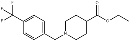 1-(4-(三氟甲基)苄基)哌啶-4-甲酸乙酯 结构式