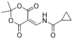 N-((2,2-Nimethyl-4,6-dioxo-1,3-dioxan-5-yliden)methyl)cyclopropanecarboxamide 结构式